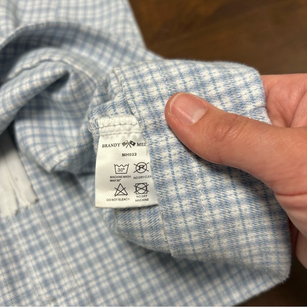 Brandy Melville Light Blue Plaid mini skirt - Picture 9 of 10